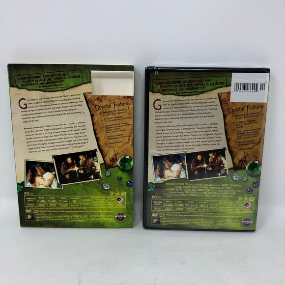 Romancing the Stone (DVD, 2006, Special Edition Widescreen) Slipcover New Sealed - Picture 2 of 6